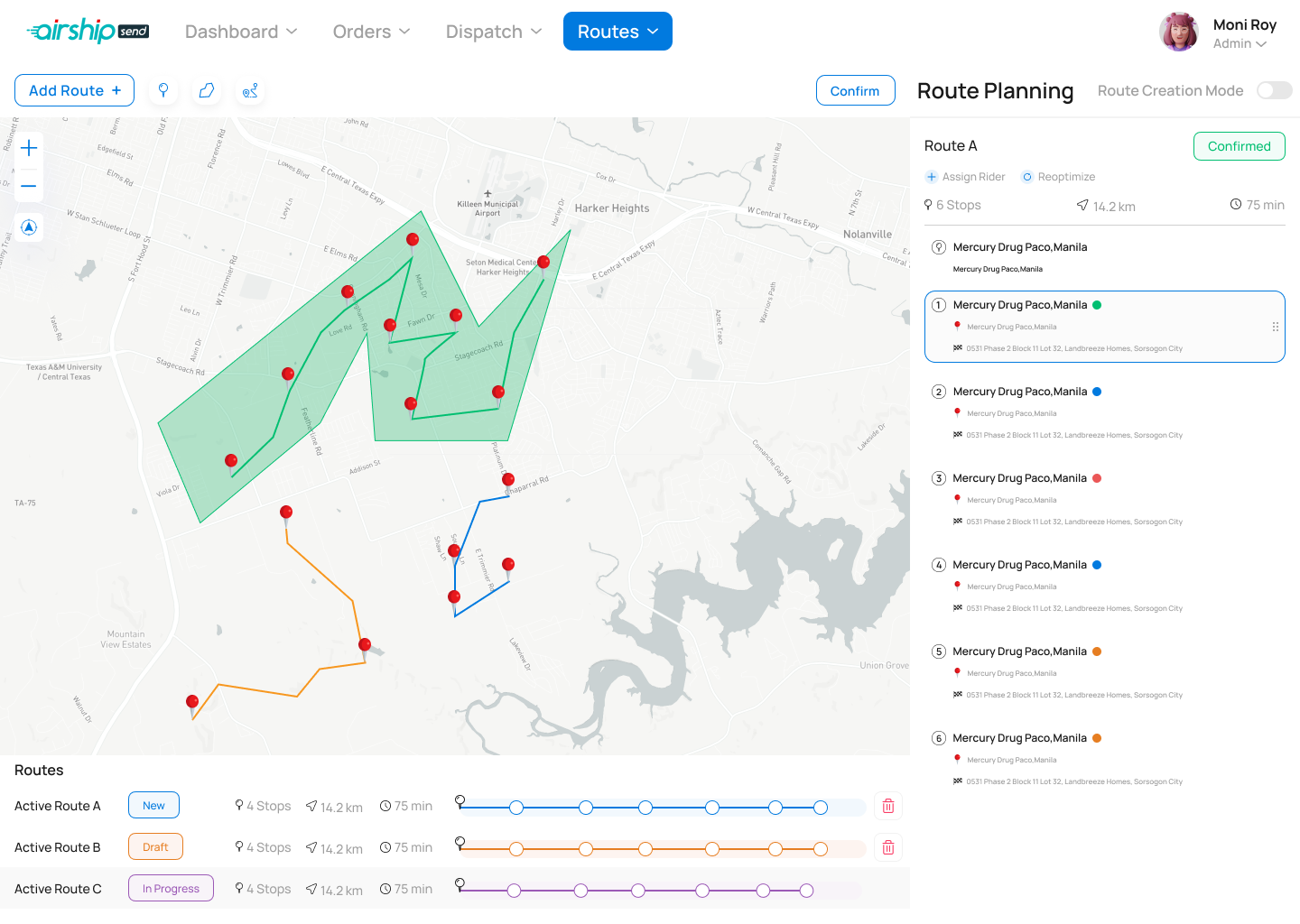Route creation