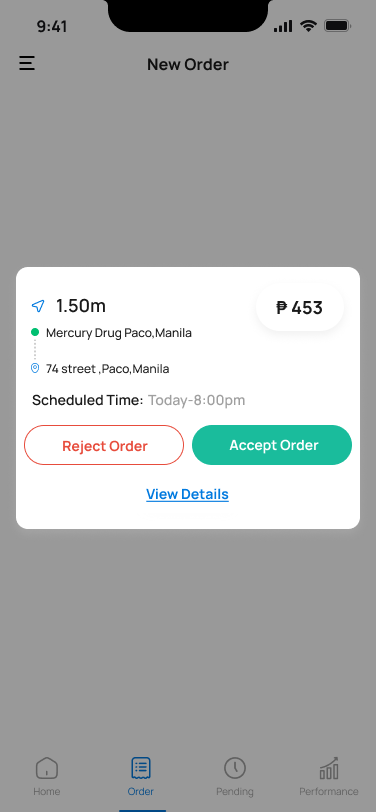 New order incoming