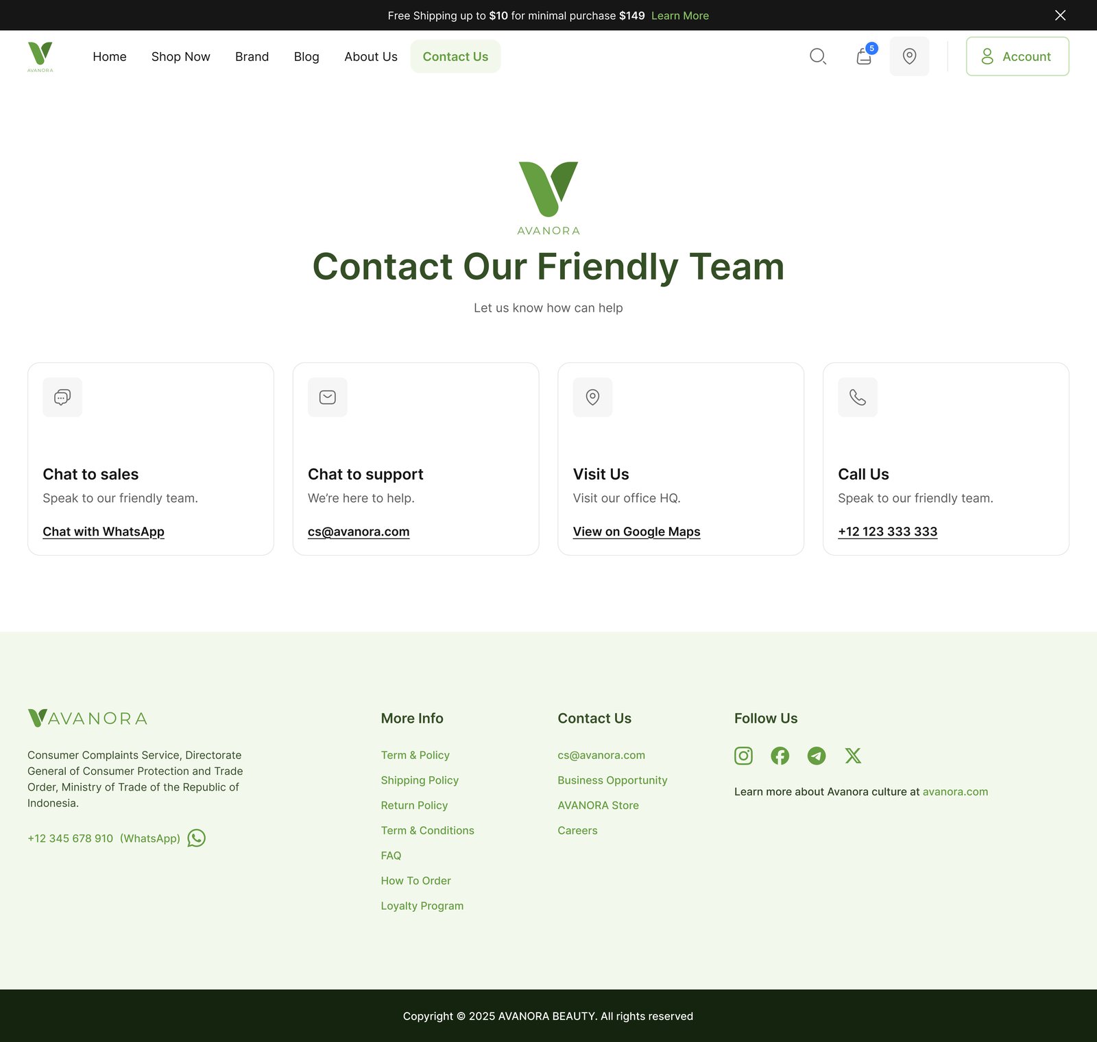 Contact desktop