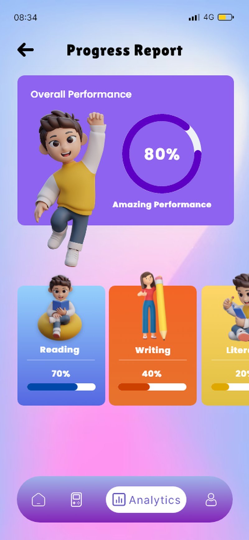 KidLearn progress report