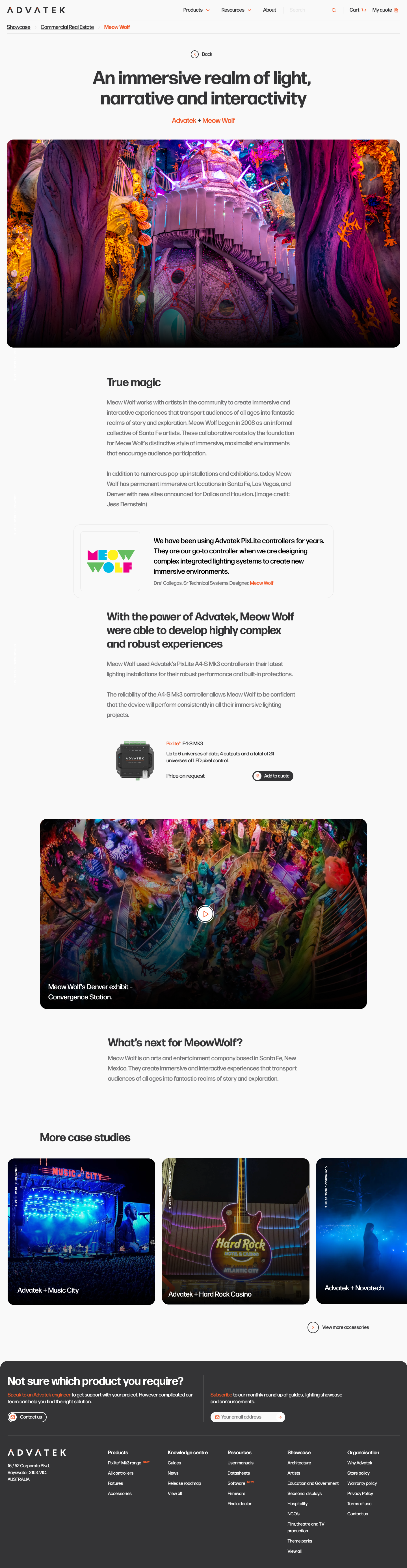 Case Study (Meow Wolf) desktop