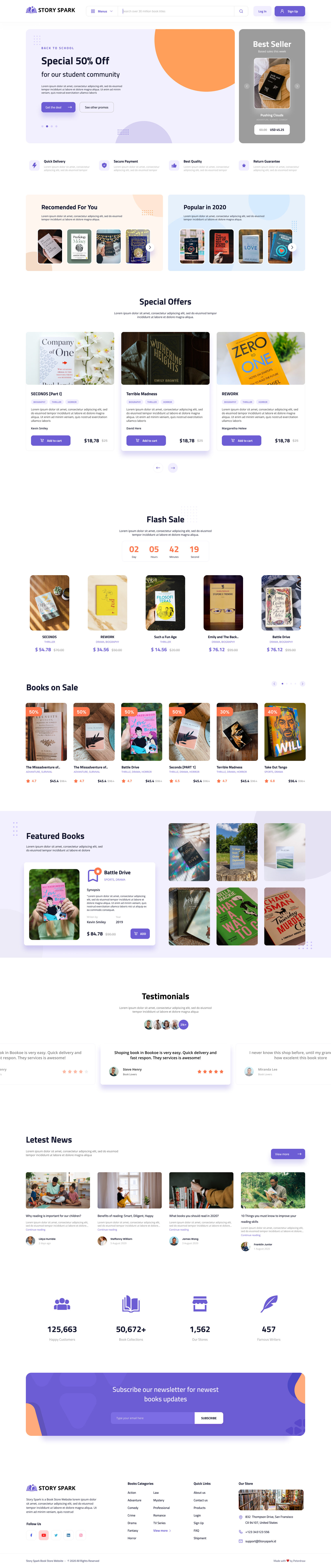 Story Spark homepage