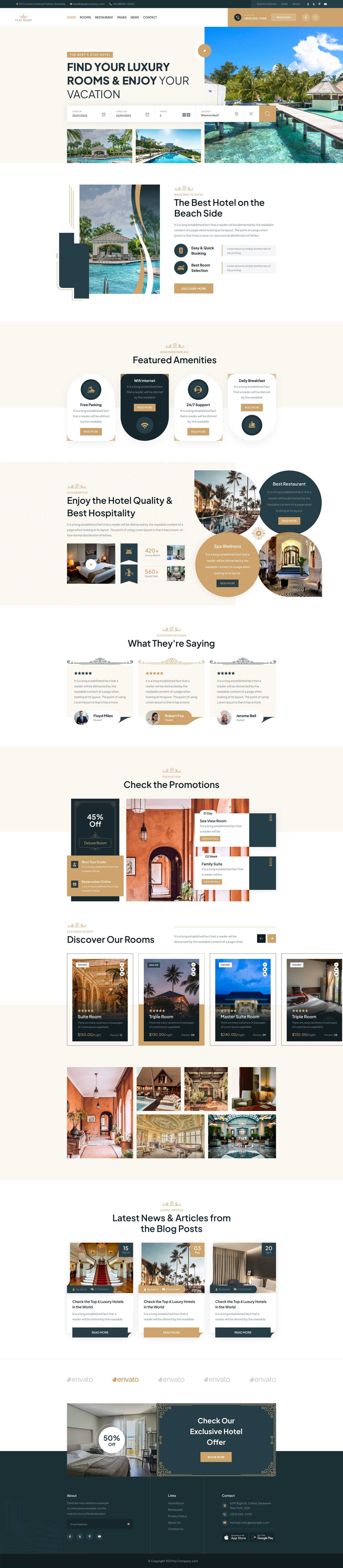 Luxe Haven homepage