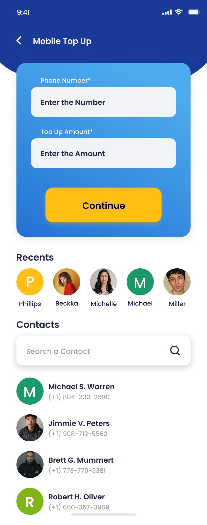 Mobile Top Up