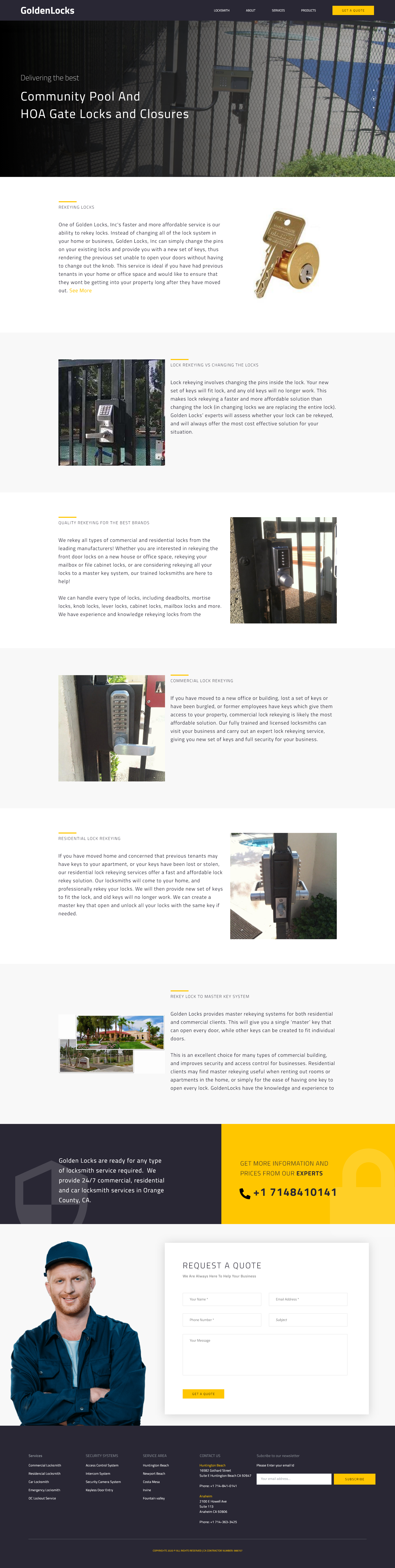 HOA gate locks