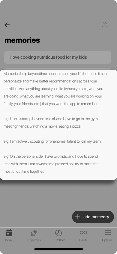 AI memories
