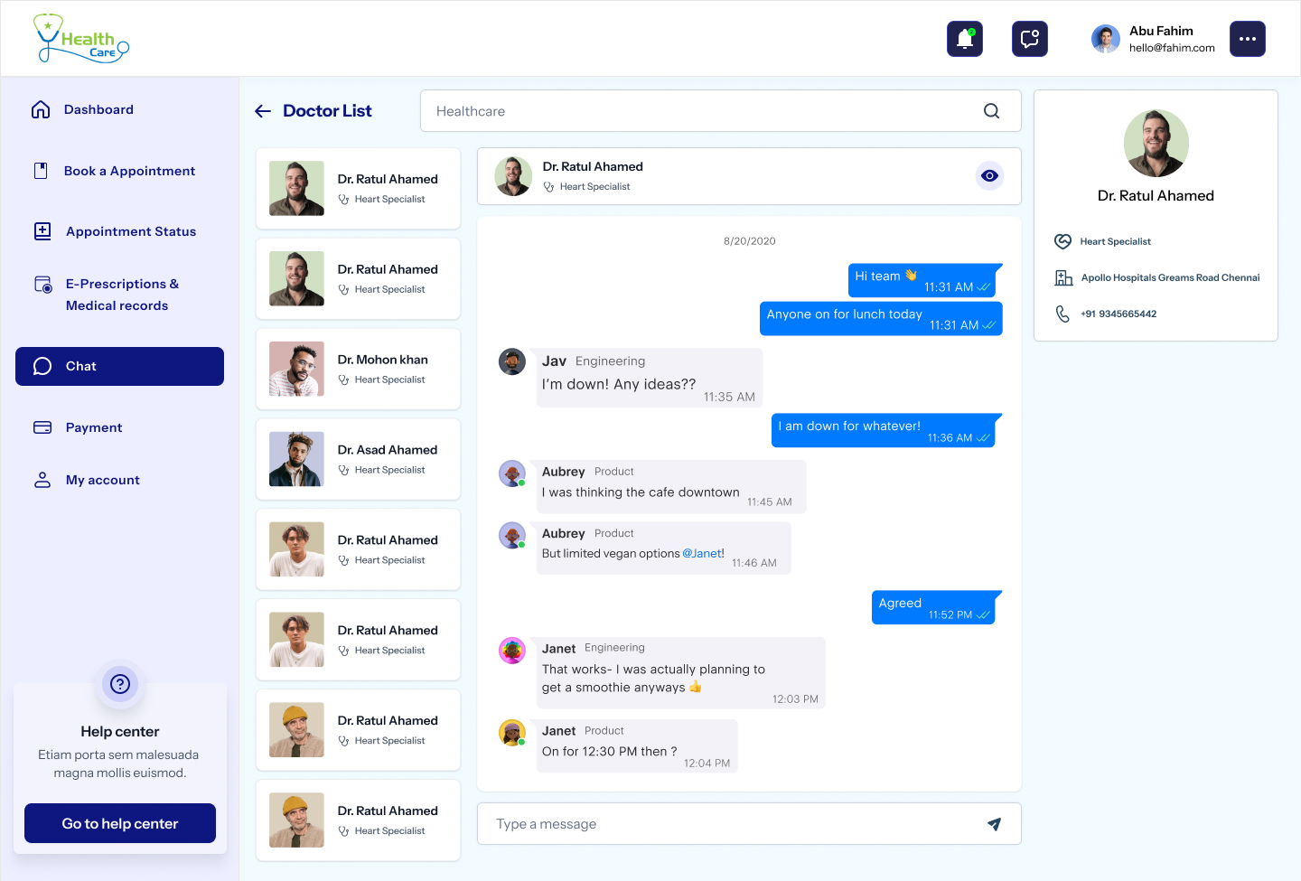Chat desktop