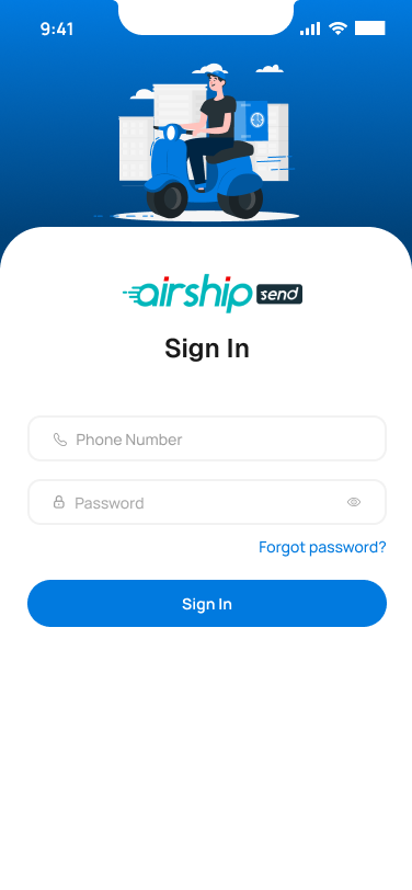 Rider sign in