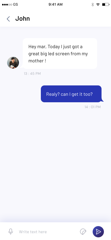 In-app chat