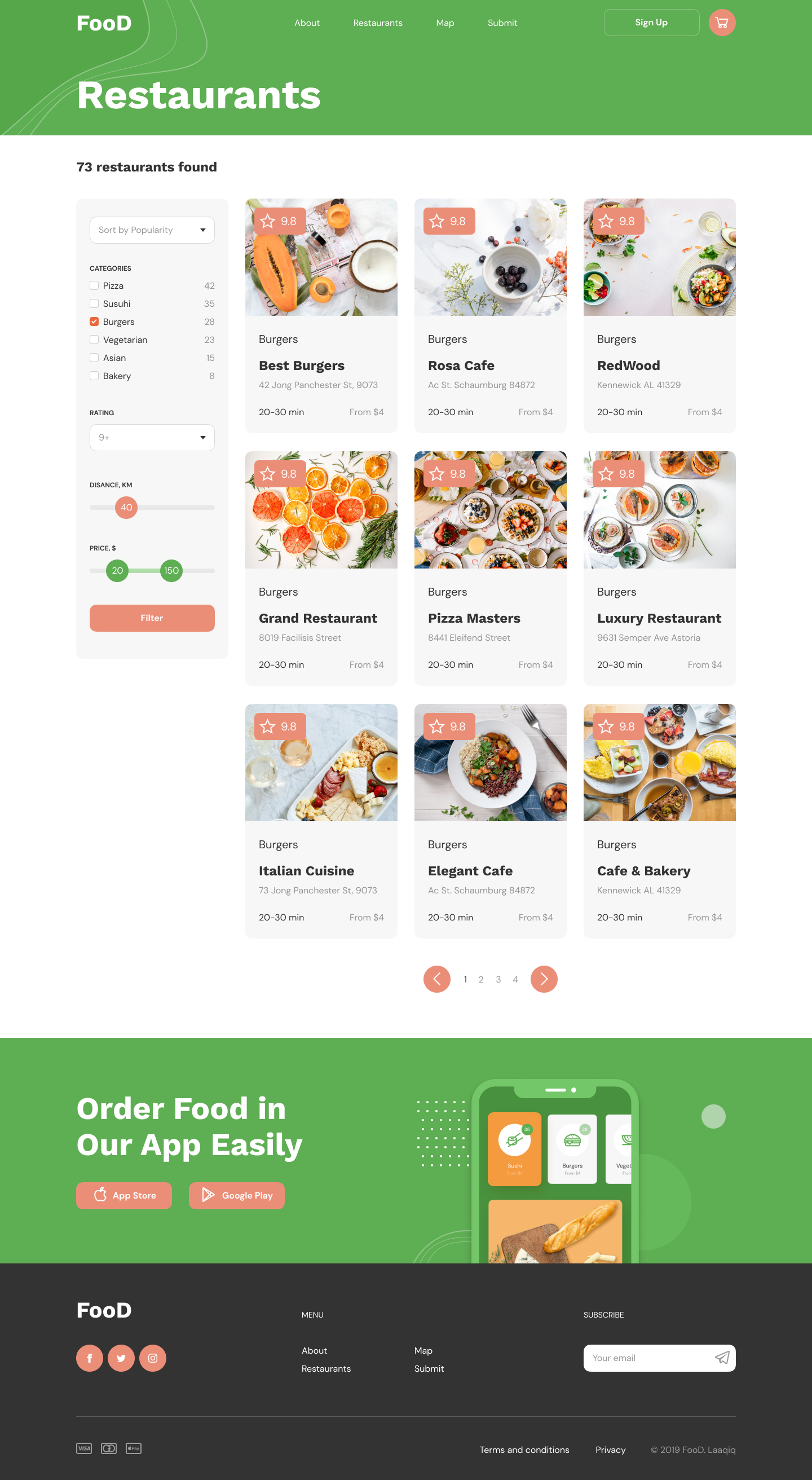 Listing desktop