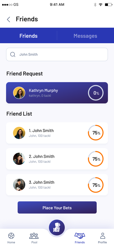 Friends list