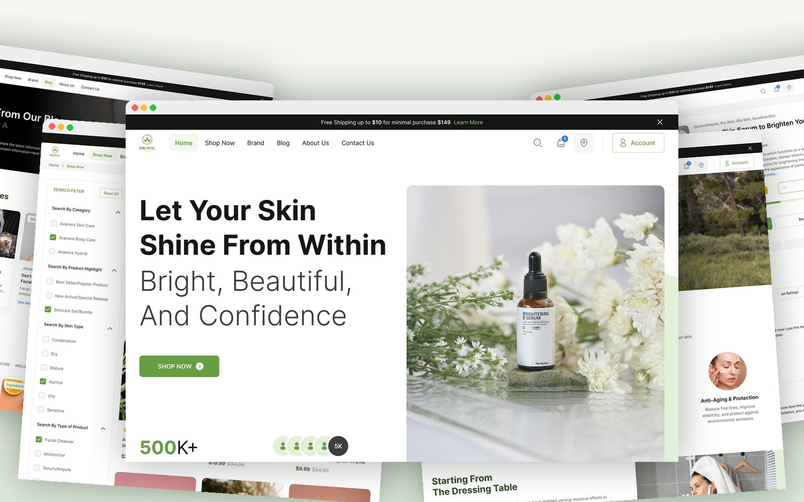 Pure Petal — Organic Skincare E-Commerce
