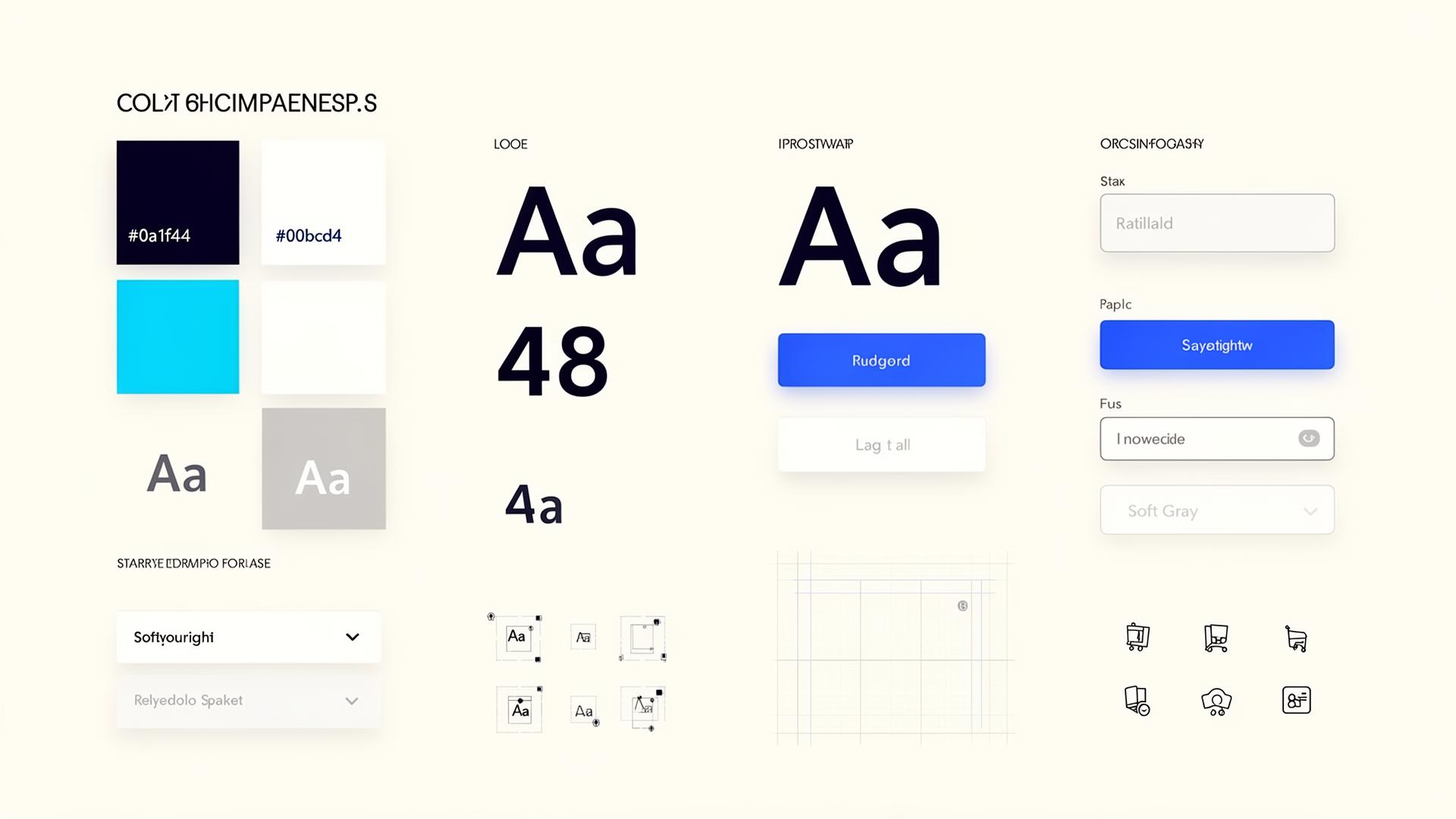 Infosys design system — color, type, components